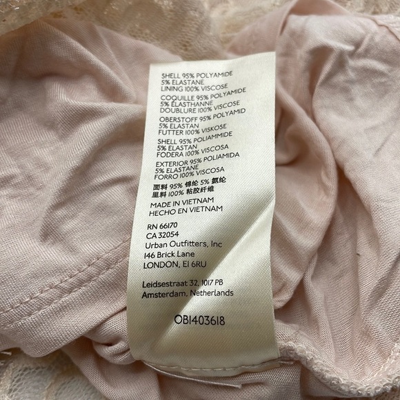 Free People Pearl Lace‎ Long Sleeve Mini Dress - Picture 8 of 8